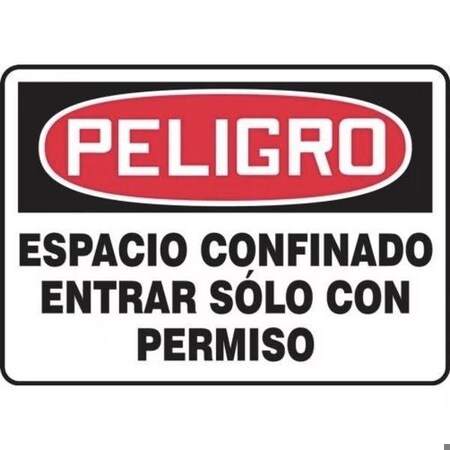 Accuform OSHA DANGER Safety Sign CONFINED SHMCSP134VA SHMCSP134VA